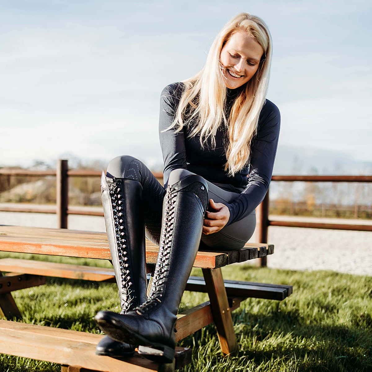 Laarzen QHP Hailey Zwart - Afbeelding 6