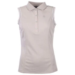 Polo Anky Mouwloos Glitter Bruin