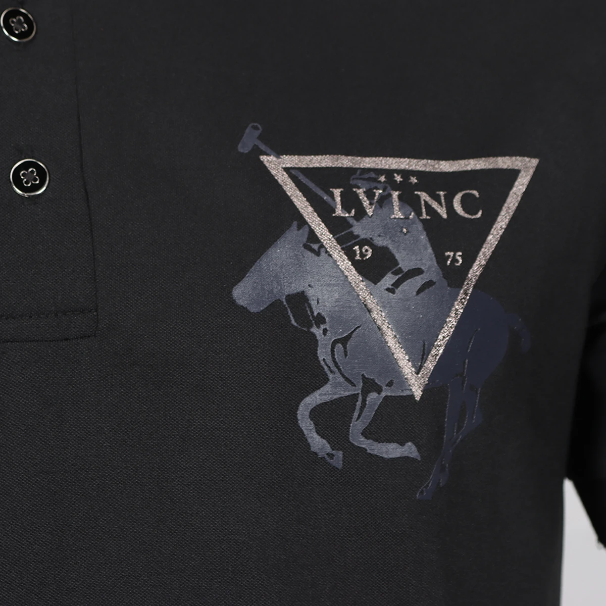 Polo La Valencio LVQuazar Men Zwart - Afbeelding 3