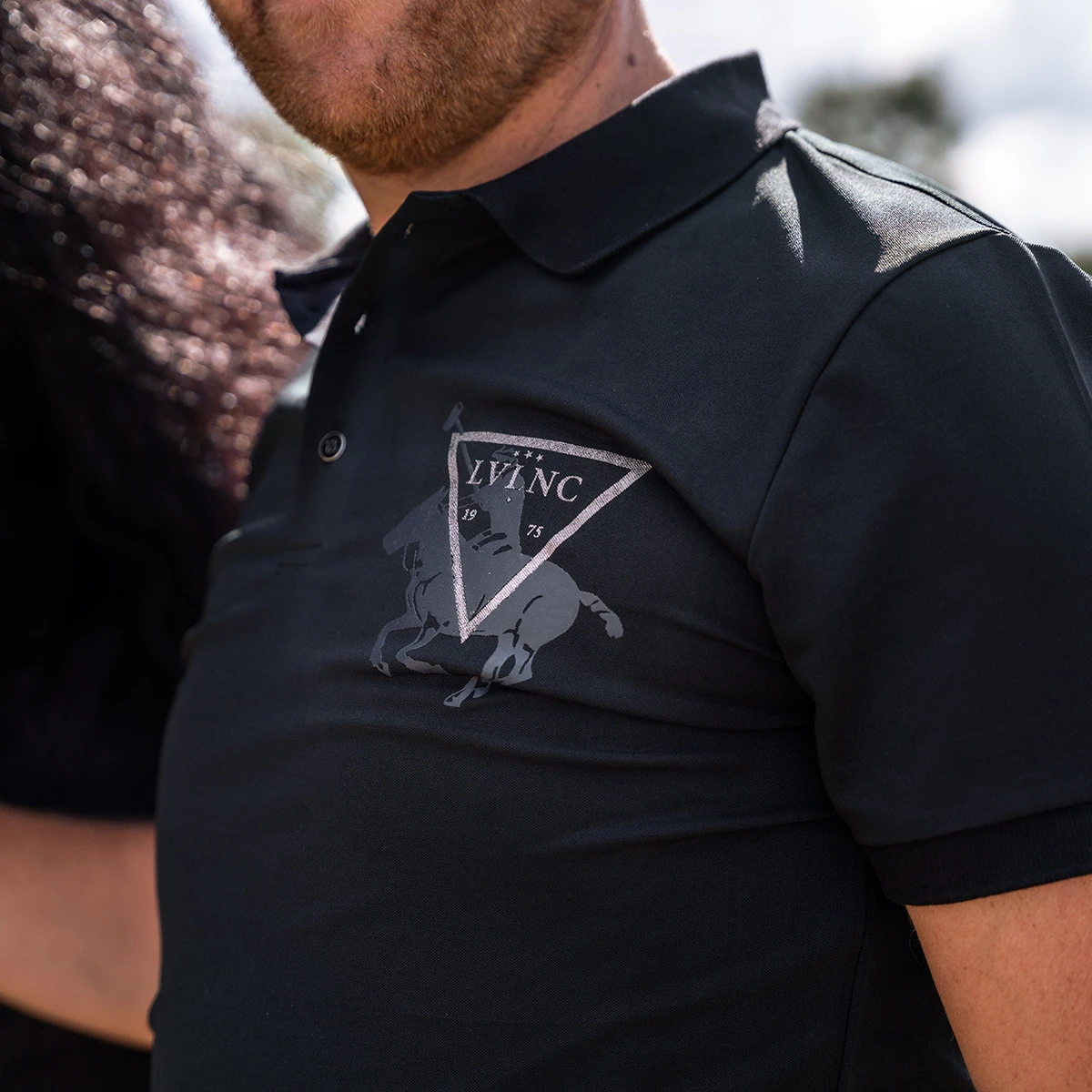 Polo La Valencio LVQuazar Men Zwart - Afbeelding 4