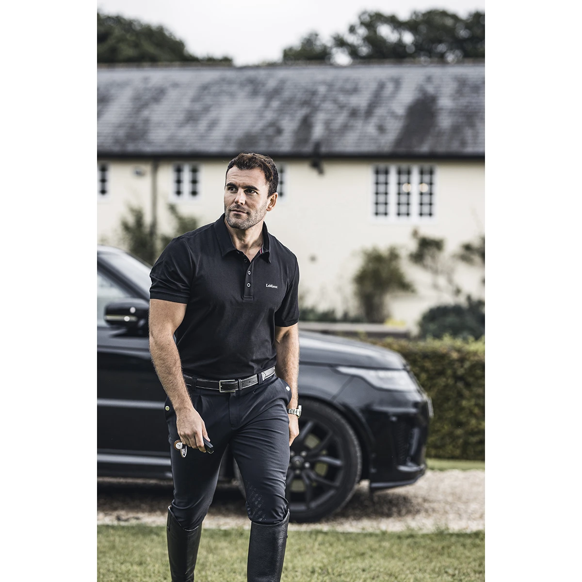 Polo LeMieux Elite Men Zwart - Afbeelding 2