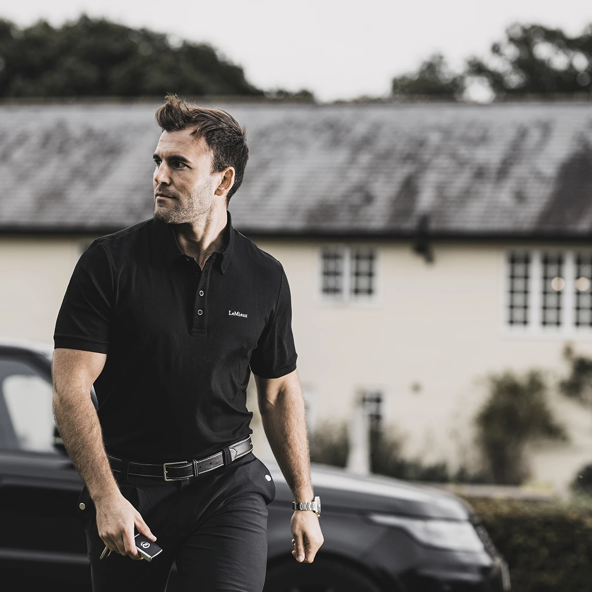 Polo LeMieux Elite Men Zwart - Afbeelding 3