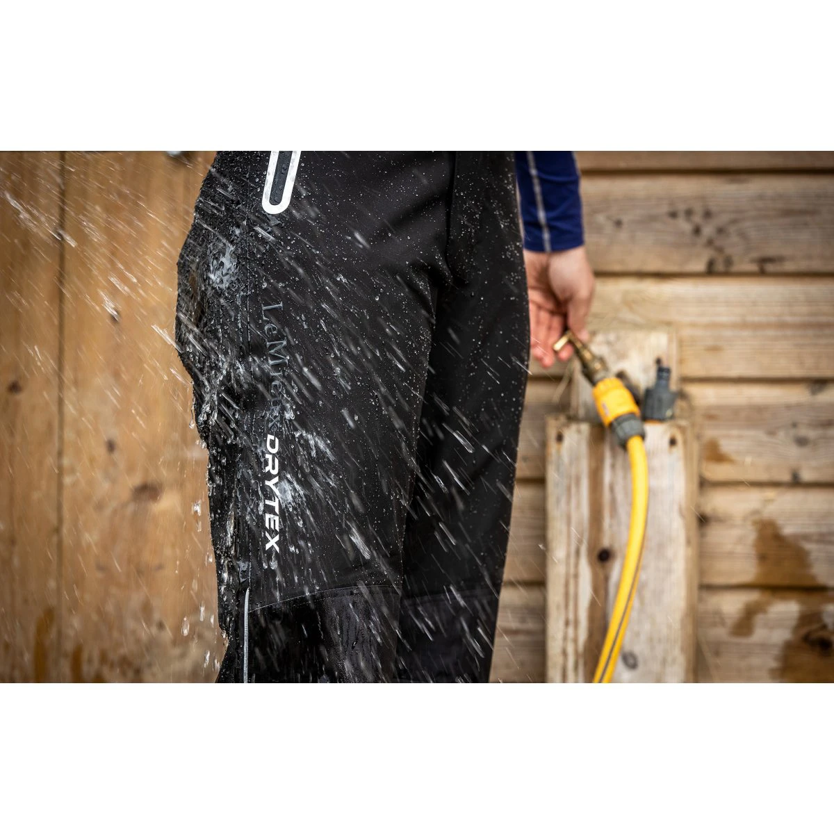 Regenbroek LeMieux DryTex Stormwear Full Grip Zwart - Afbeelding 2