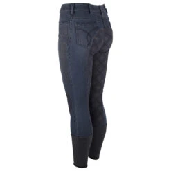 Rijbroek Accademia Italiana Denim Gold Siliconen Denim