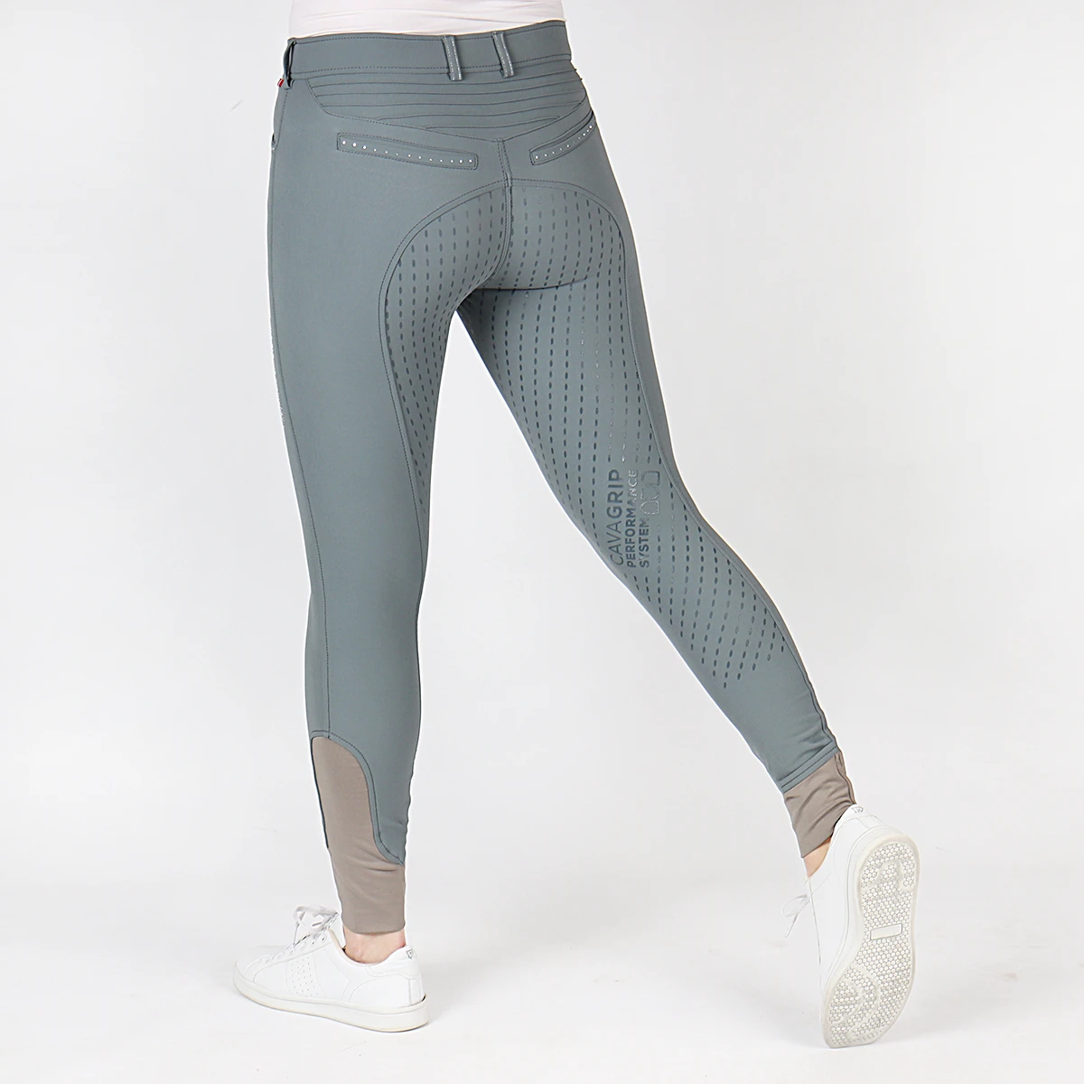 Rijbroek Cavallo CAVACalima Full Grip Lichtblauw