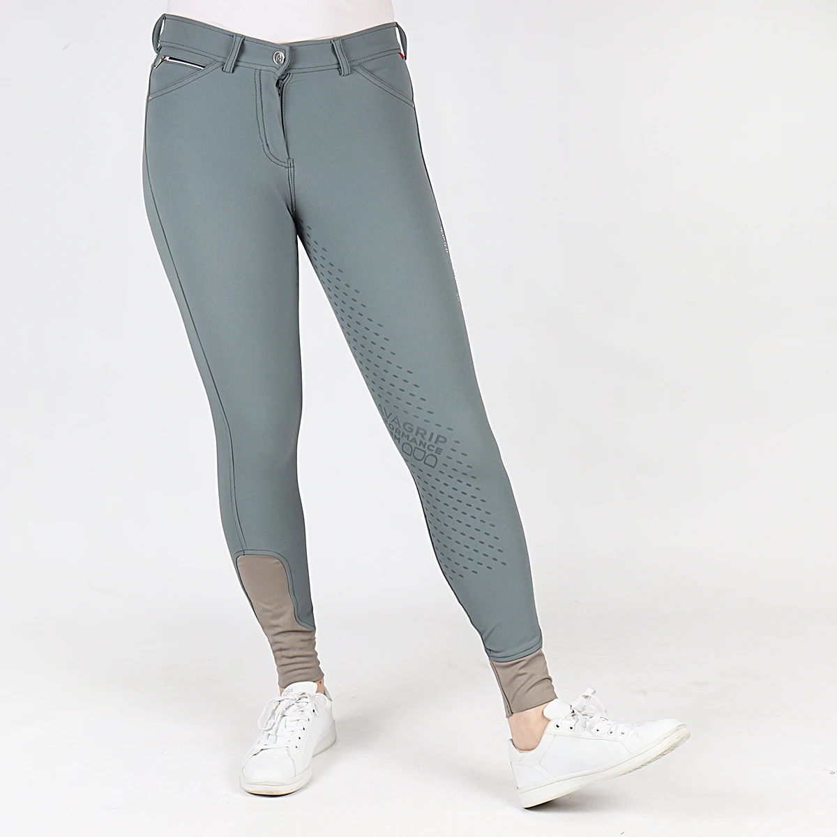 Rijbroek Cavallo CAVACalima Full Grip Lichtblauw - Afbeelding 2