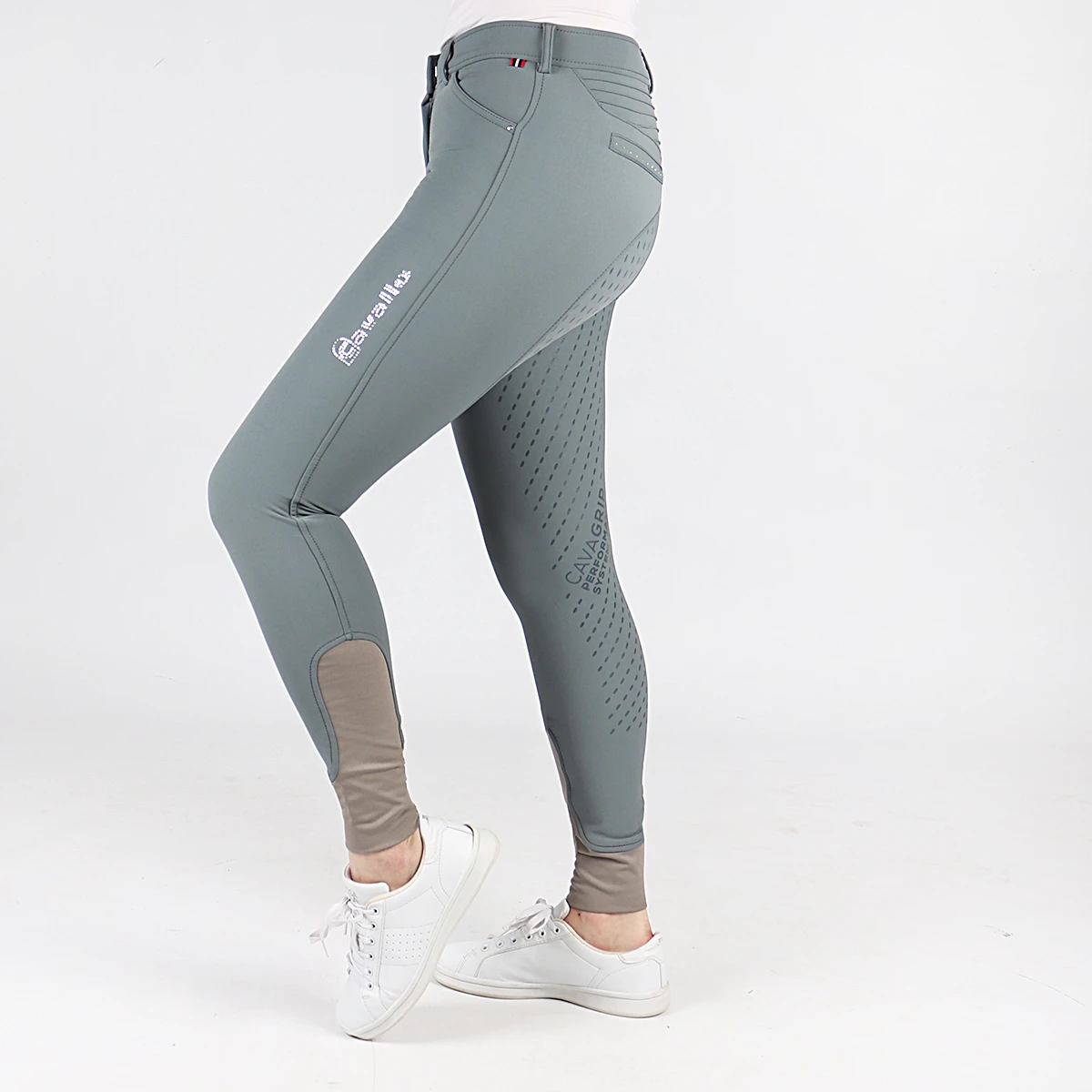 Rijbroek Cavallo CAVACalima Full Grip Lichtblauw - Afbeelding 4