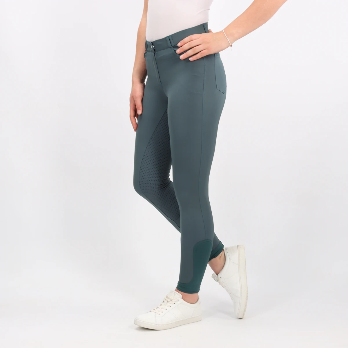 Rijbroek Harry's Horse Redwood Full Grip Lichtblauw - Afbeelding 2