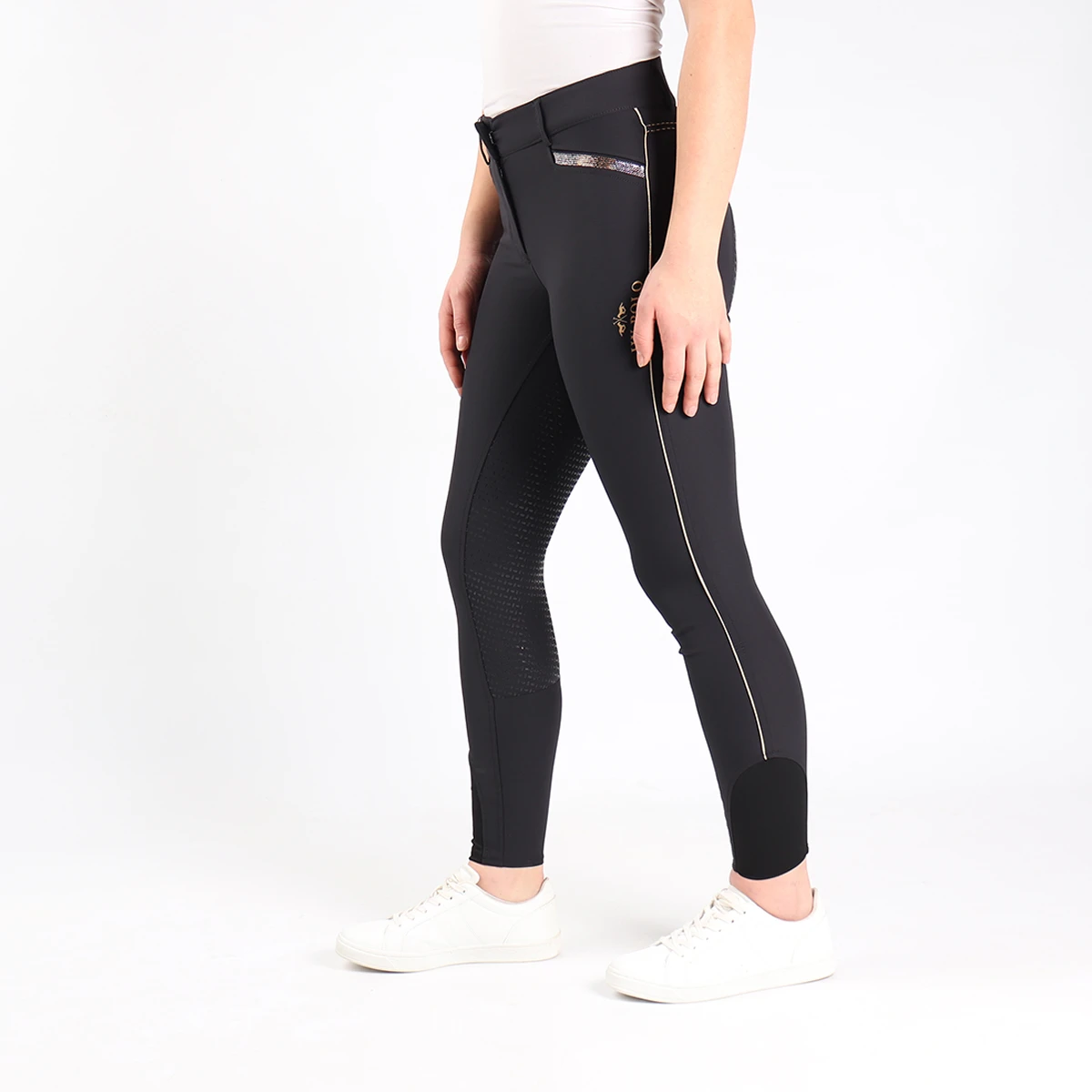 Rijbroek HV POLO HVPCecile Full Grip Zwart - Afbeelding 3