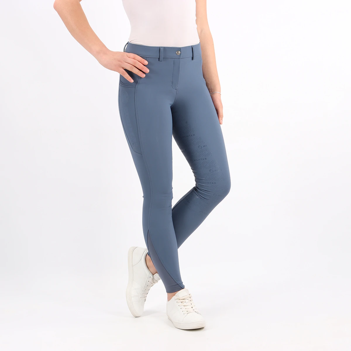 Rijbroek Montar Angela Full Grip Blauw