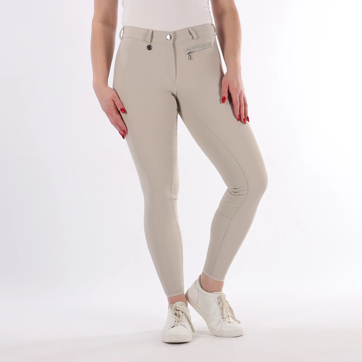 Rijbroek Pikeur Vally Full Grip Lichtbruin