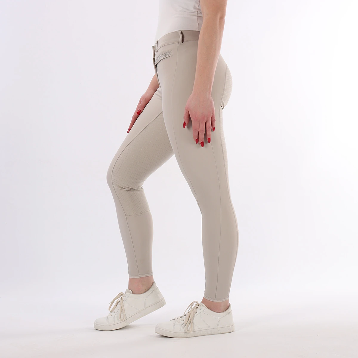 Rijbroek Pikeur Vally Full Grip Lichtbruin - Afbeelding 2