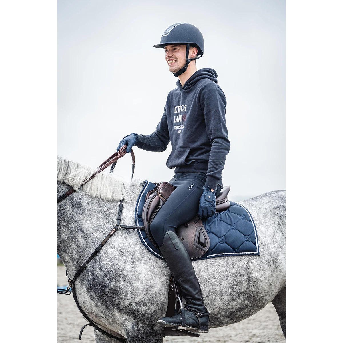 Rijbroek Quur QHugo Men Kniegrip Donkerblauw - Afbeelding 5