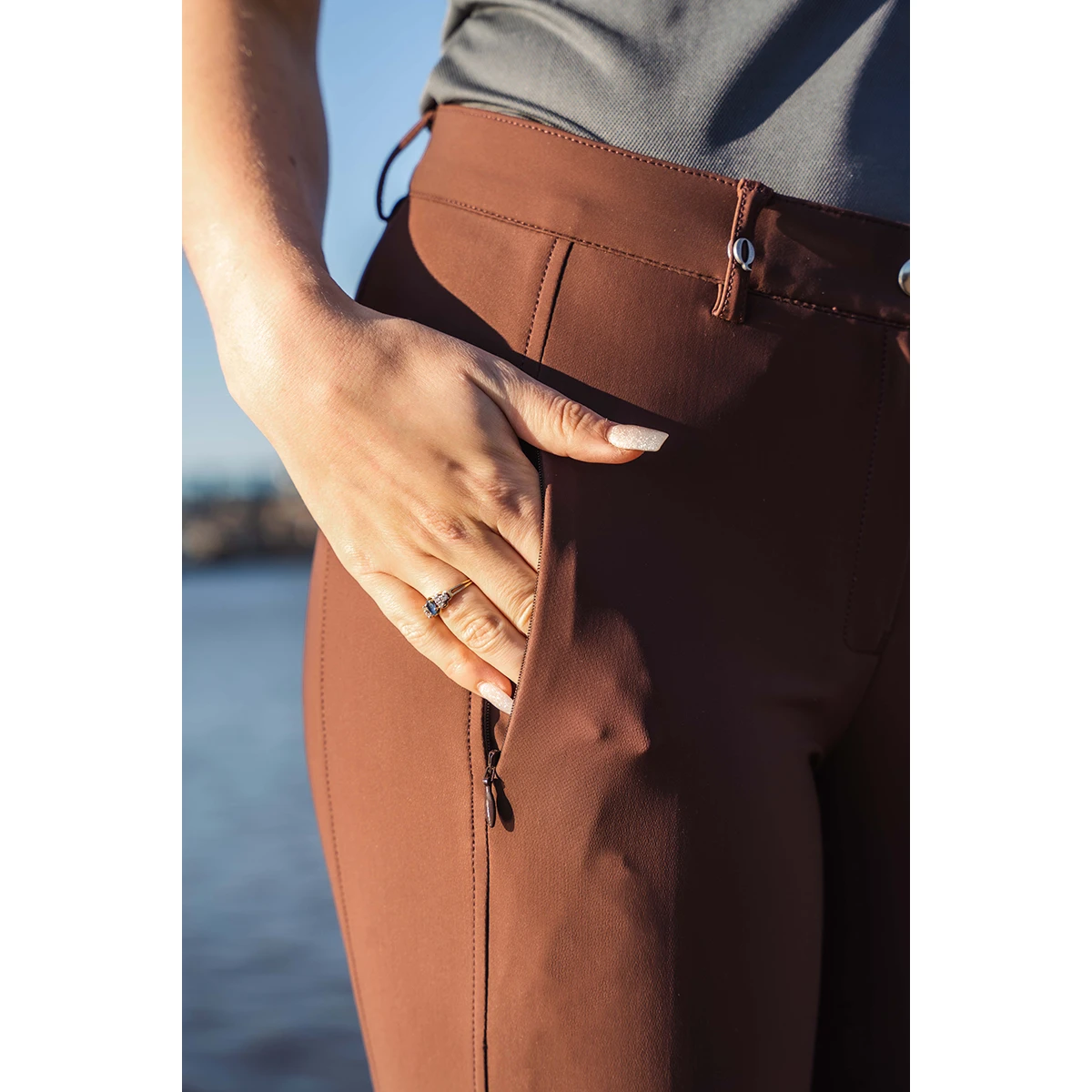 Rijbroek Quur QNoxx Full Grip Donkerbruin - Afbeelding 9