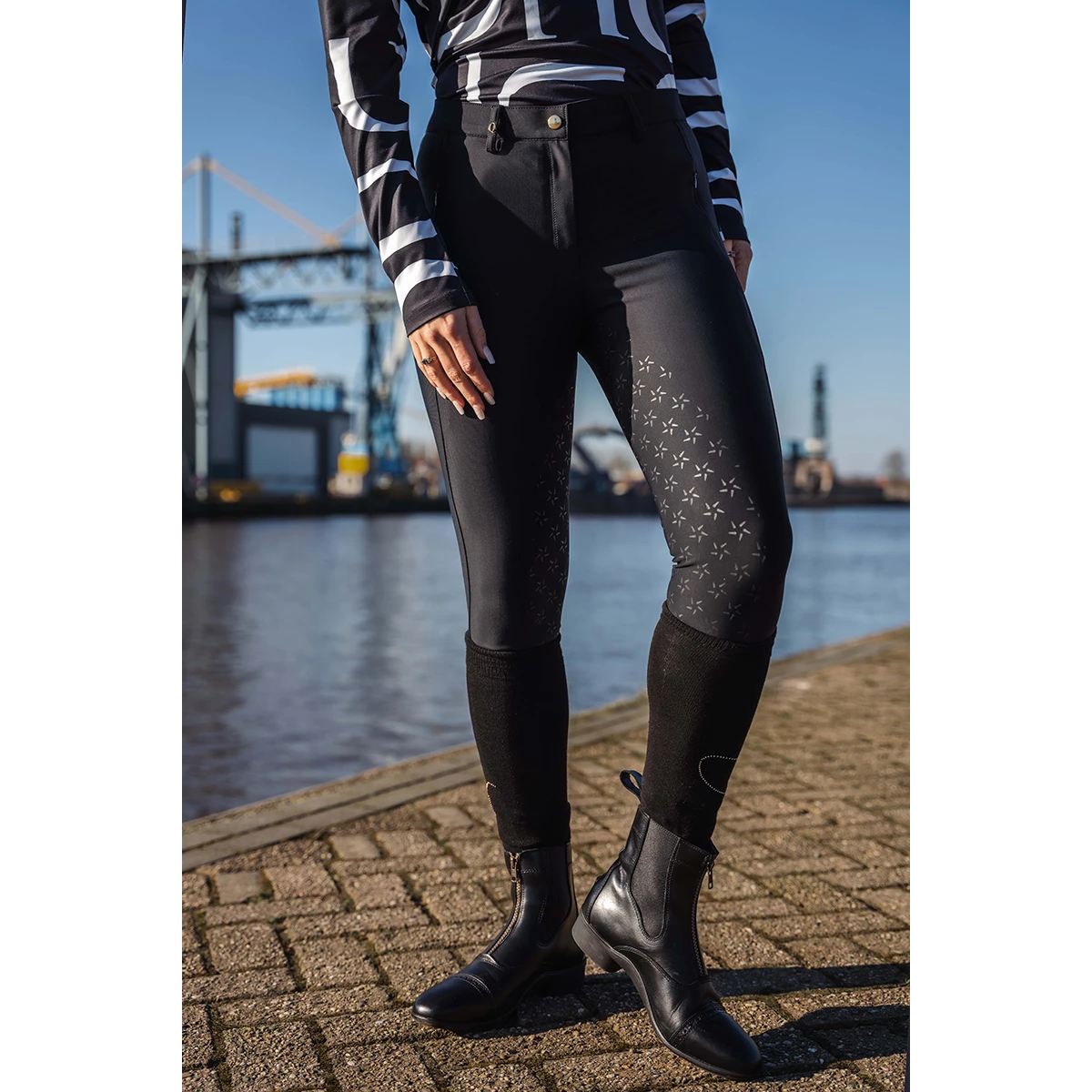 Rijbroek Quur QNoxx Full Grip Zwart - Afbeelding 7