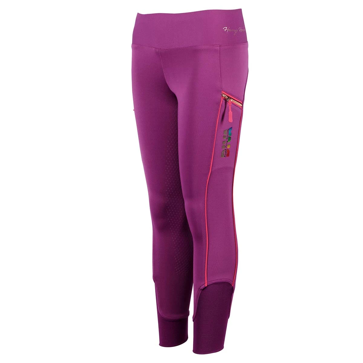Rijlegging Harry's Horse Diva Fuchsia Full Grip Kids Donkerroze - Afbeelding 2