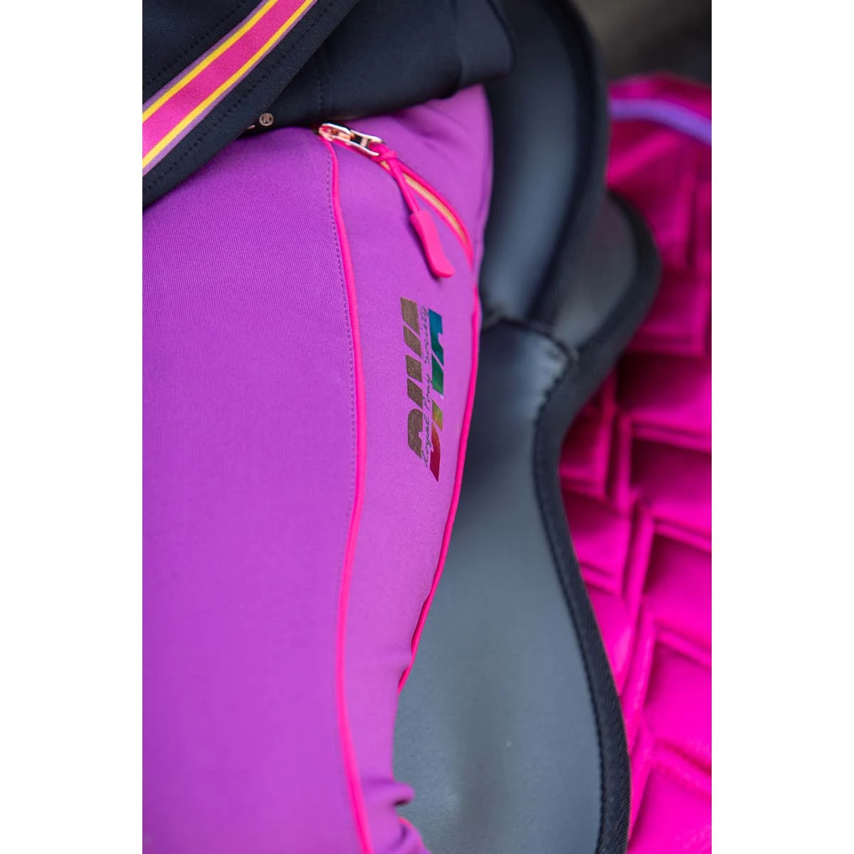 Rijlegging Harry's Horse Diva Fuchsia Full Grip Kids Donkerroze - Afbeelding 3