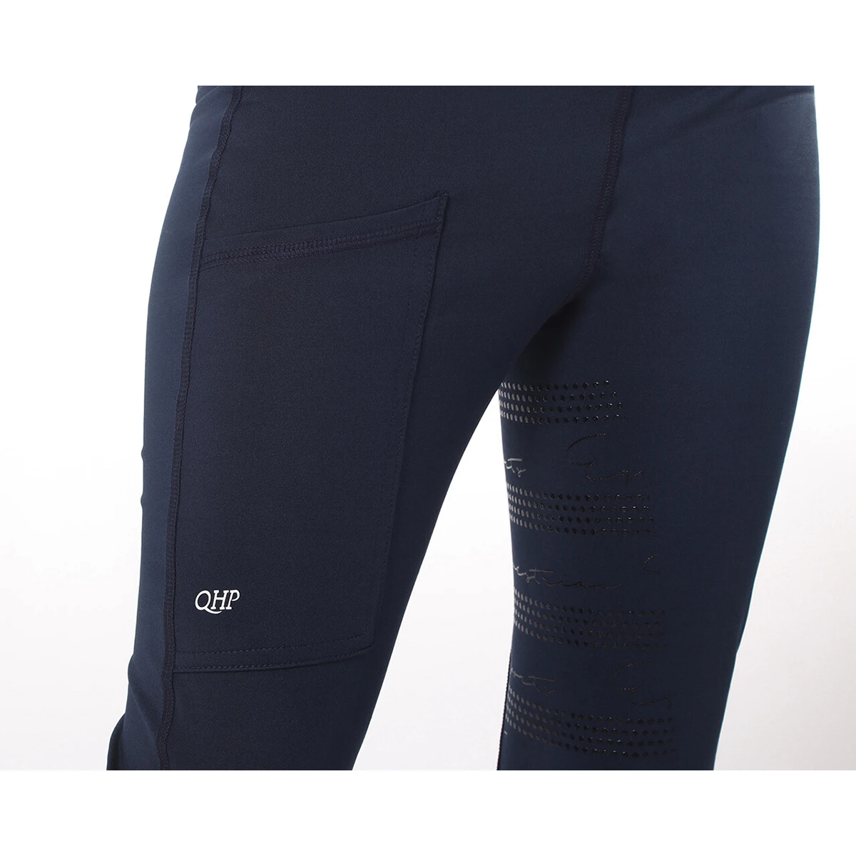 Rijlegging QHP Eden Full Grip Kids Donkerblauw - Afbeelding 4