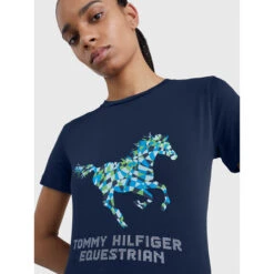 Shirt Tommy Hilfiger Horse Art Print Donkerblauw