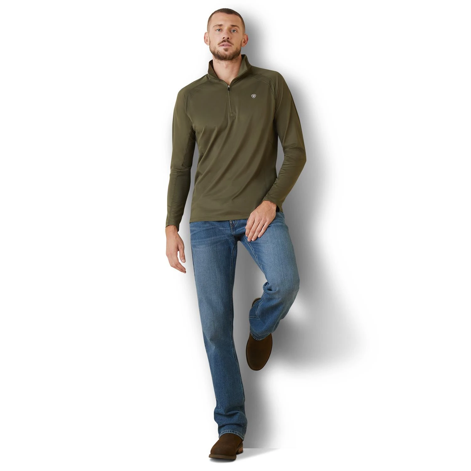 Trainingsshirt Ariat Sunstopper Men Groen - Afbeelding 7