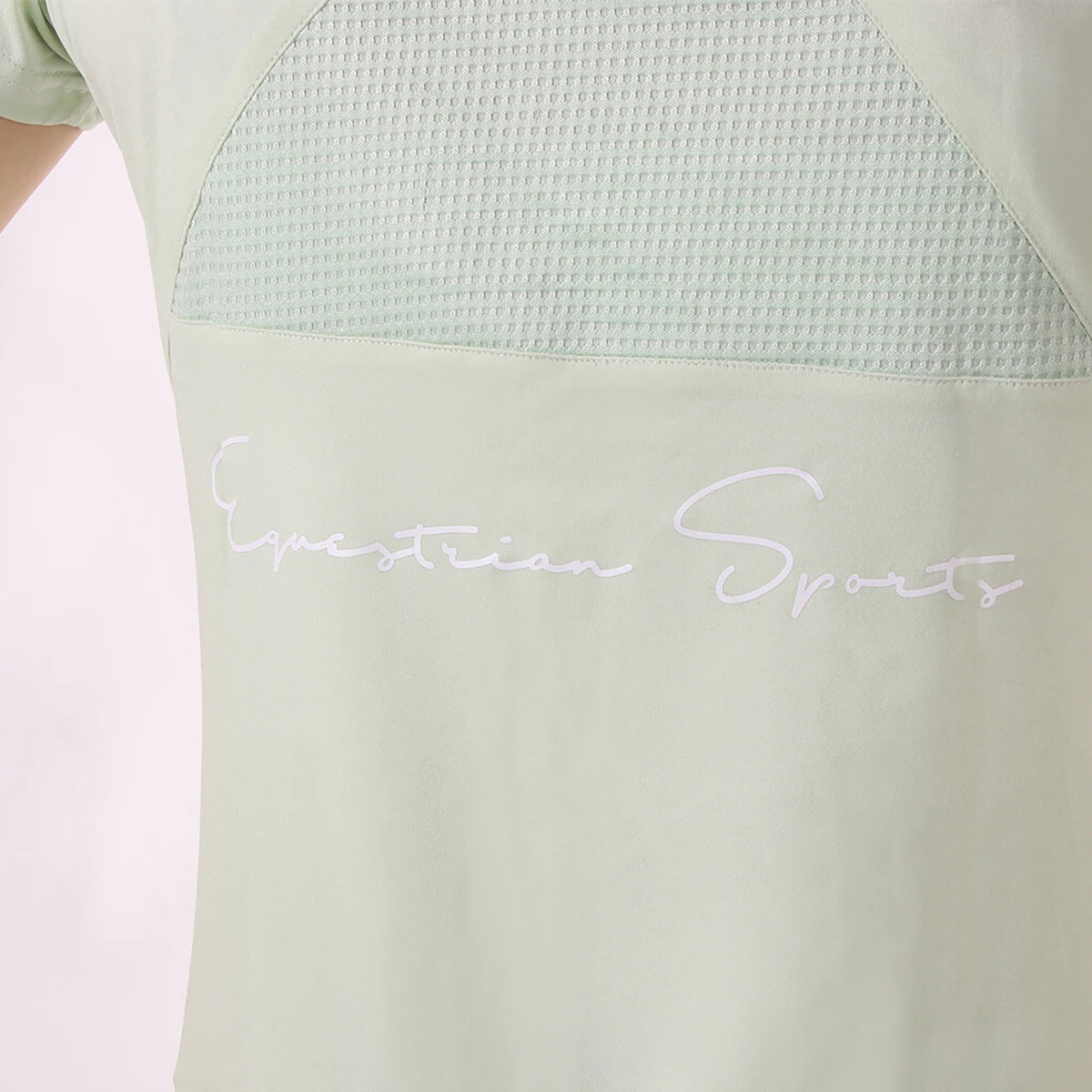 Trainingsshirt QHP Tie Dye Lichtgroen - Afbeelding 3