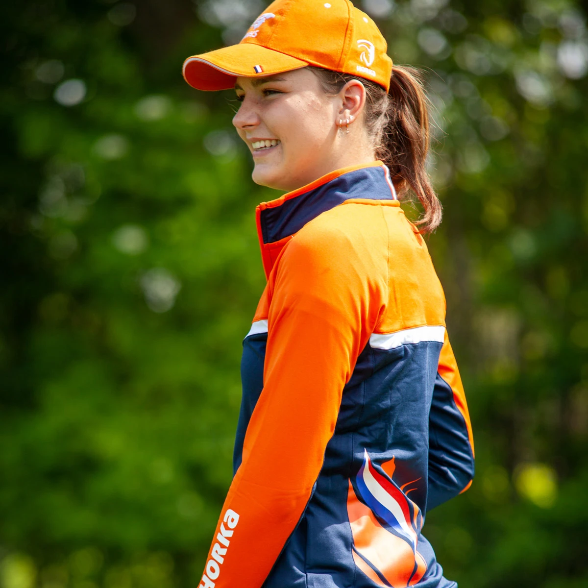 Vest KNHS Donkerblauw-oranje - Afbeelding 5